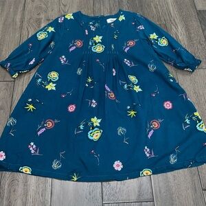 NWOT Old Navy three-quarter length sleeve flowey floral pleated style dress